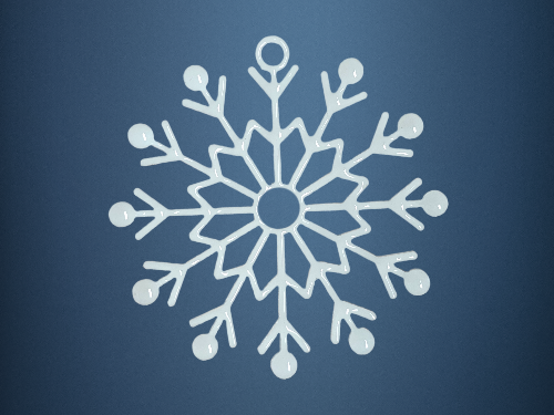 Schneeflocke Weiss
